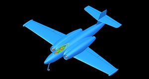 3D canada avro cf-100 aircraft model