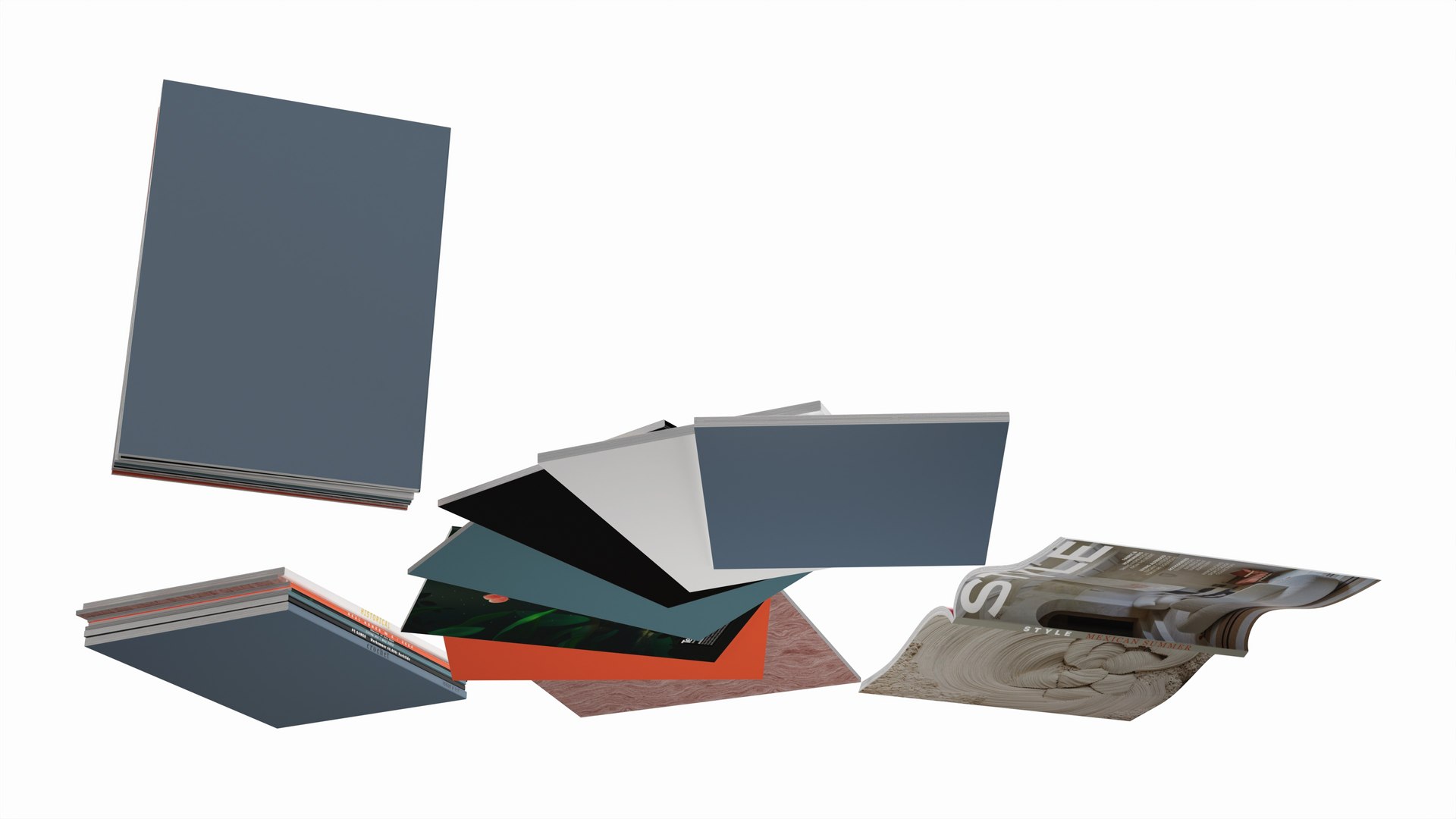 3D Magazine set in many positions for interior decoration model https://p.turbosquid.com/ts-thumb/vS/4Umk7B/mp/z004/jpg/1723114713/1920x1080/fit_q87/954465227e6536b02a7619ab32042eeaf260d259/z004.jpg