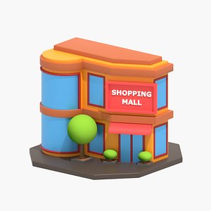 Shopping Mall 3D Illustration