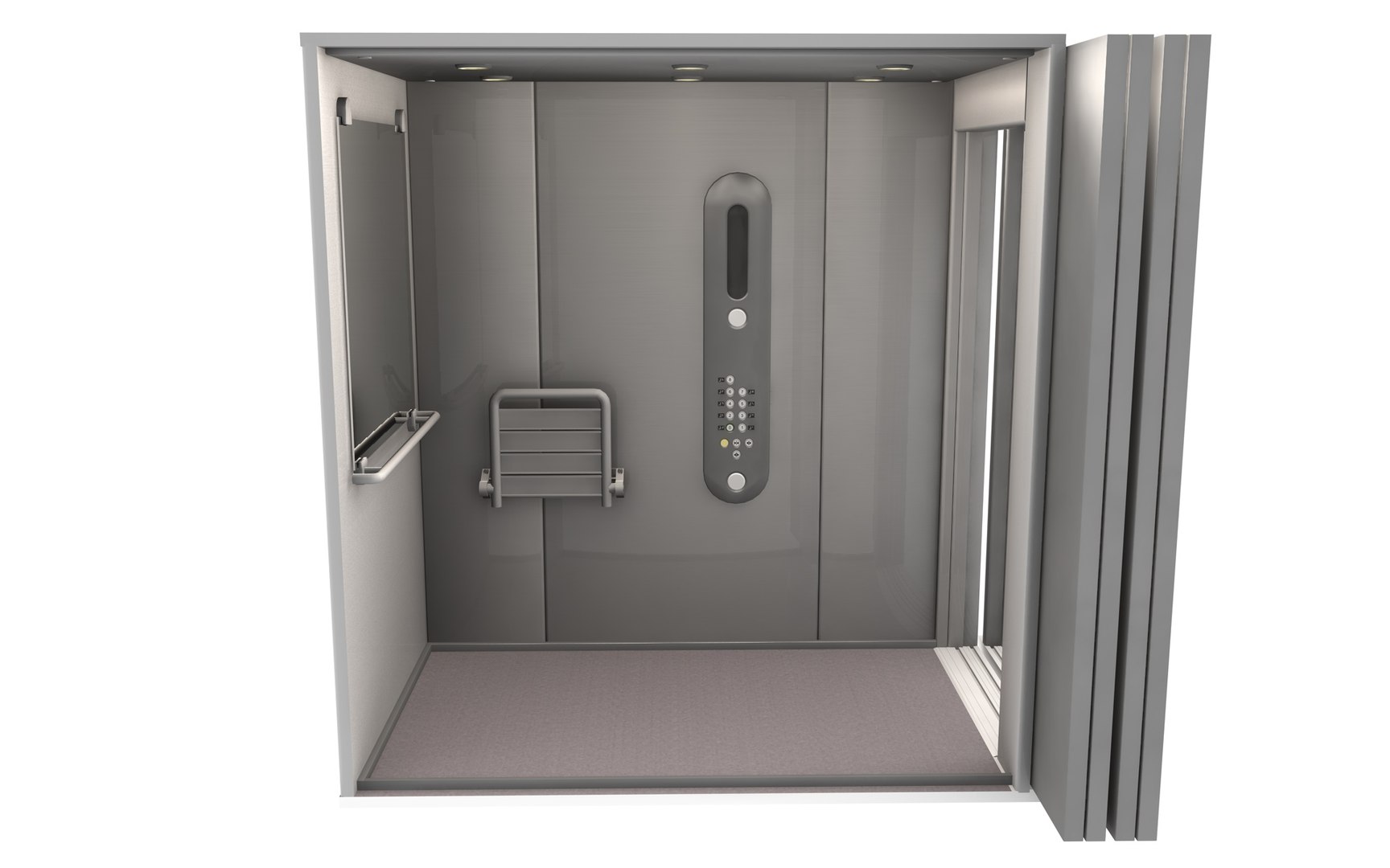 3ds Max Elevator Office Apartment Building