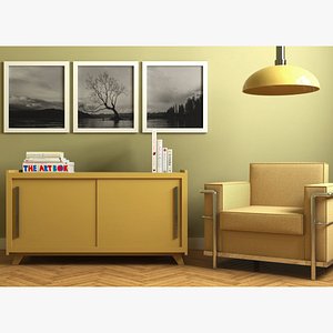Modern Sofa Interior 3D model
