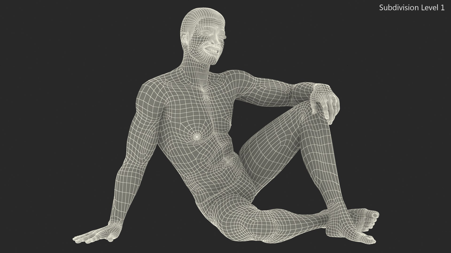 African american man sitting 3D model - TurboSquid 1705269