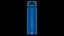 Blue plastic sport bottle
