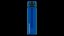Blue plastic sport bottle