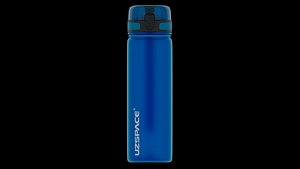 Blue plastic sport bottle