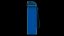 Blue plastic sport bottle