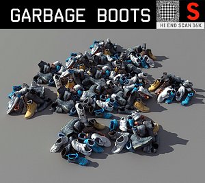 3D model garbage boots hd lp