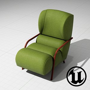 unreal papa chair ue4 3d model