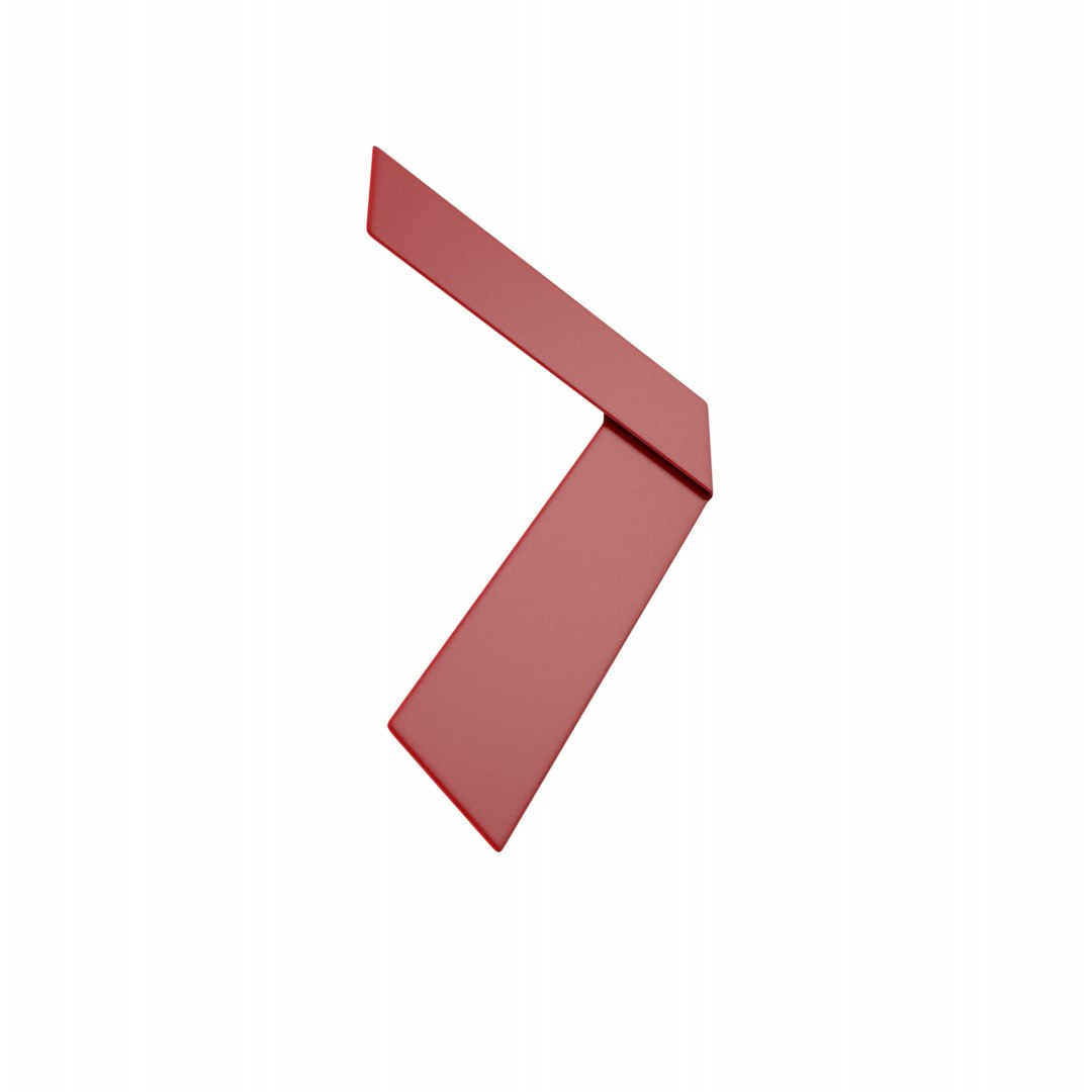Red Ribbon Number 7 3D - TurboSquid 2166255