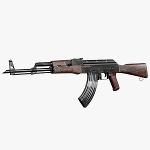 Damaged AK-47 AAA Game Weapon