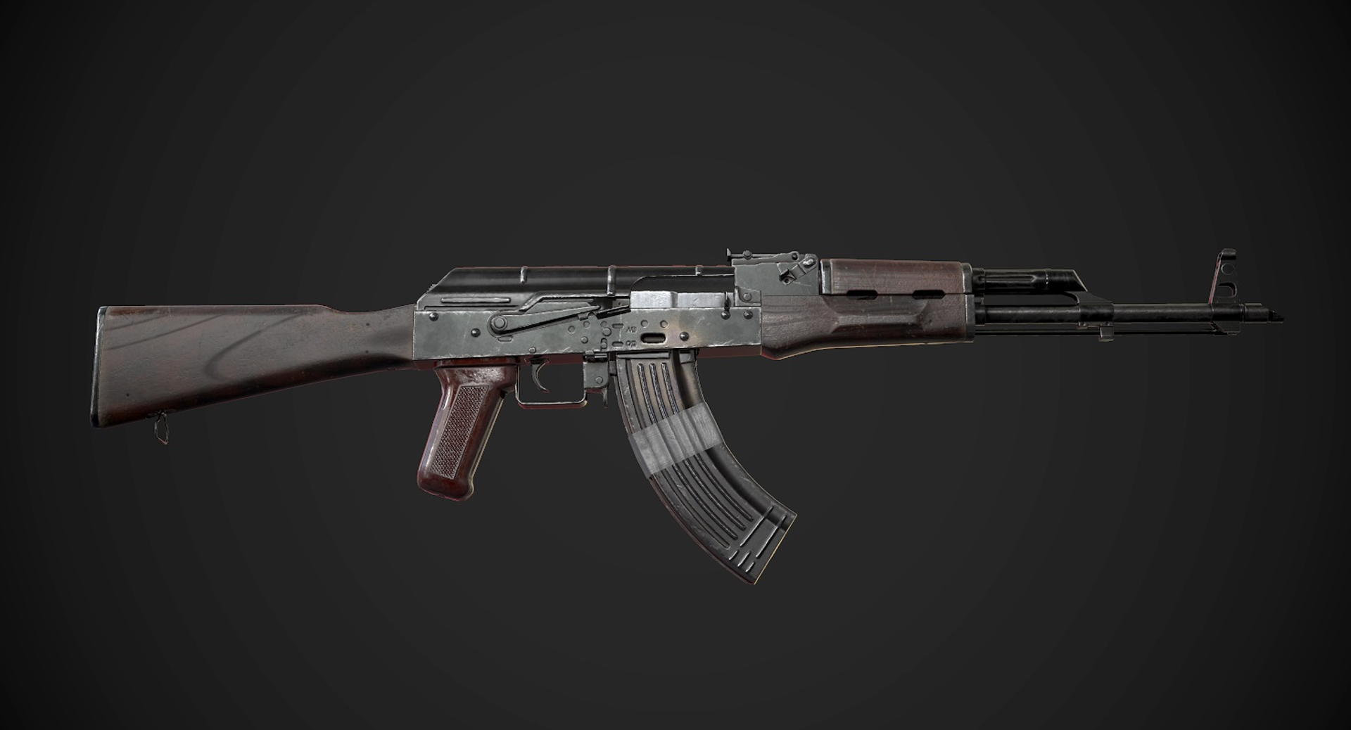 3D Damaged Ak-47 - TurboSquid 1183596