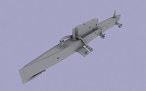 3D bdz-66-21n nuclear bomb pylon model