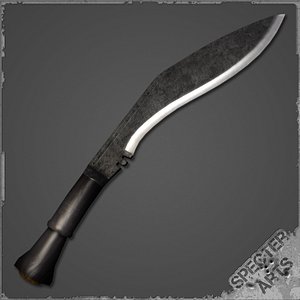 3d obj kukri steel nepal