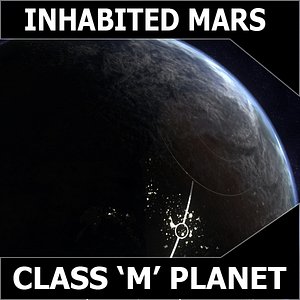 mars inhabited 3d max