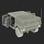 Troop Carrier HMMWV m1035 Rigged Camo 3D Model
