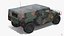 Troop Carrier HMMWV m1035 Rigged Camo 3D Model