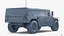 Troop Carrier HMMWV m1035 Rigged Camo 3D Model