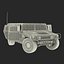 Troop Carrier HMMWV m1035 Rigged Camo 3D Model