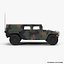 Troop Carrier HMMWV m1035 Rigged Camo 3D Model