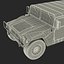Troop Carrier HMMWV m1035 Rigged Camo 3D Model