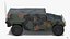 Troop Carrier HMMWV m1035 Rigged Camo 3D Model