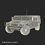 Troop Carrier HMMWV m1035 Rigged Camo 3D Model