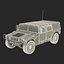Troop Carrier HMMWV m1035 Rigged Camo 3D Model