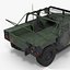 Troop Carrier HMMWV m1035 Rigged Camo 3D Model
