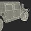 Troop Carrier HMMWV m1035 Rigged Camo 3D Model