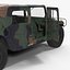 Troop Carrier HMMWV m1035 Rigged Camo 3D Model