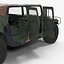 Troop Carrier HMMWV m1035 Rigged Camo 3D Model