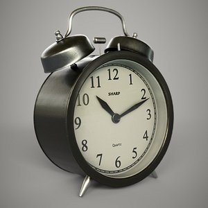 3D alarm clock model