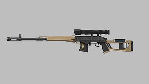 Sci-Fi Dragunov Sniper - Kalashnikov Gun Weaponry