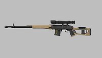 Sci-Fi Dragunov Sniper - Kalashnikov Gun Weaponry