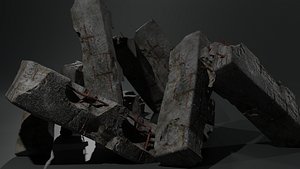 Broken Concrete 3D model
