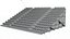 Bleacher-Tribune Low Poly Modell für Gym-Arena-Stadion