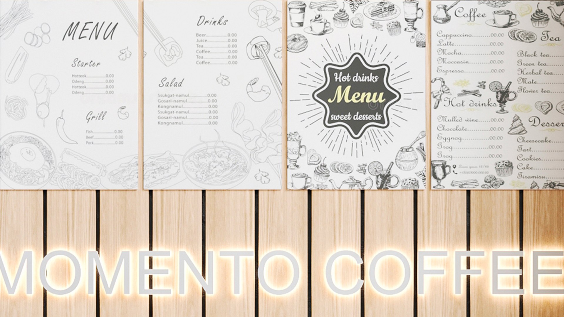 Coffee Point In Loft Style With Desserts And Coffee Machine 3D Model ...
