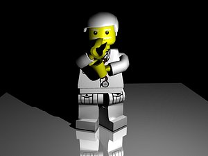 free lego doctor 3d model