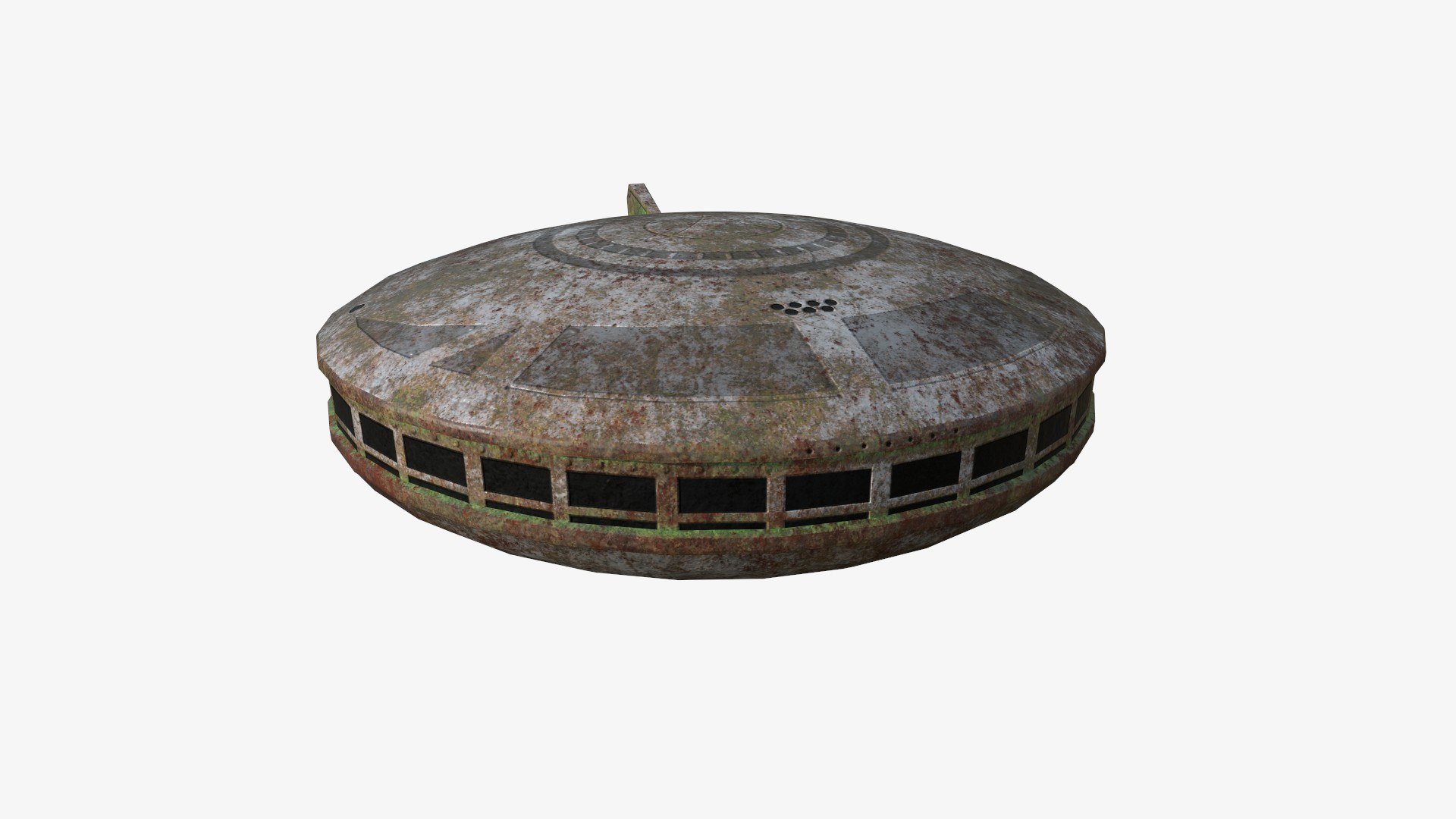 3D модель Alien Spaceship UFO A11 Abandoned - Sci Fi Spacecraft Design ...