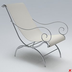 3d model armchair chair