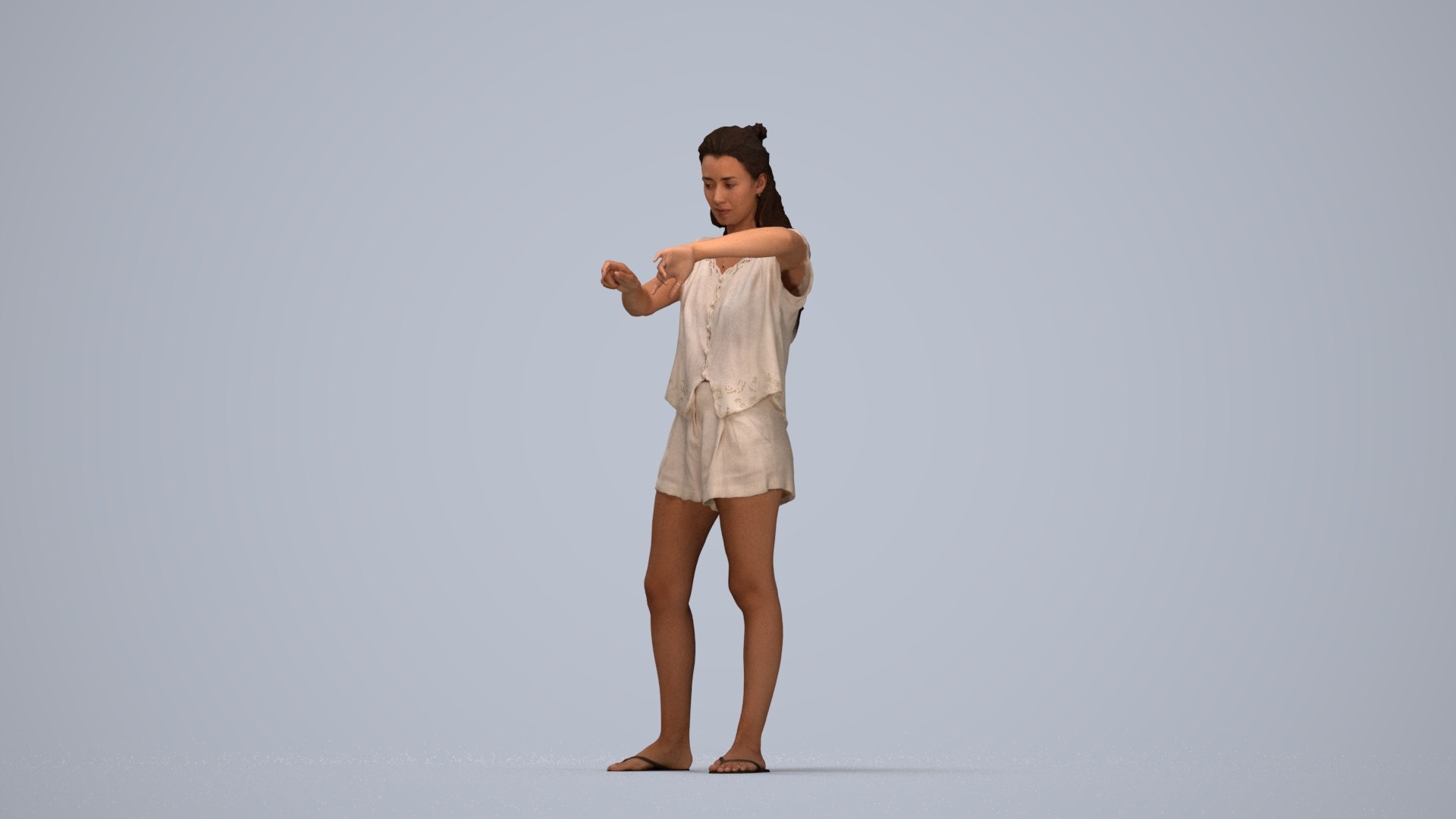 3D 00335Siti008 - Adult Caucasian woman relaxing at home in casual summer clothing https://p.turbosquid.com/ts-thumb/vS/jdyPqz/qD/00335_siti008_state2_frame_0006/jpg/1773094401/1920x1080/fit_q87/a231251eae346d169effcdd7c8312a2da87456ce/00335_siti008_state2_frame_0006.jpg
