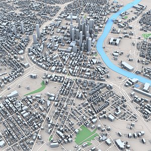 Nashville City Tennessee USA 3D model