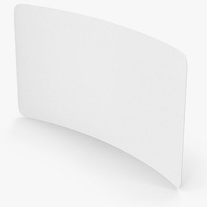 Curved Label 3D model
