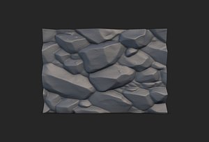3D Rock Wall 5 model