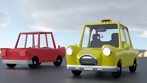 car stylized pro 3D model