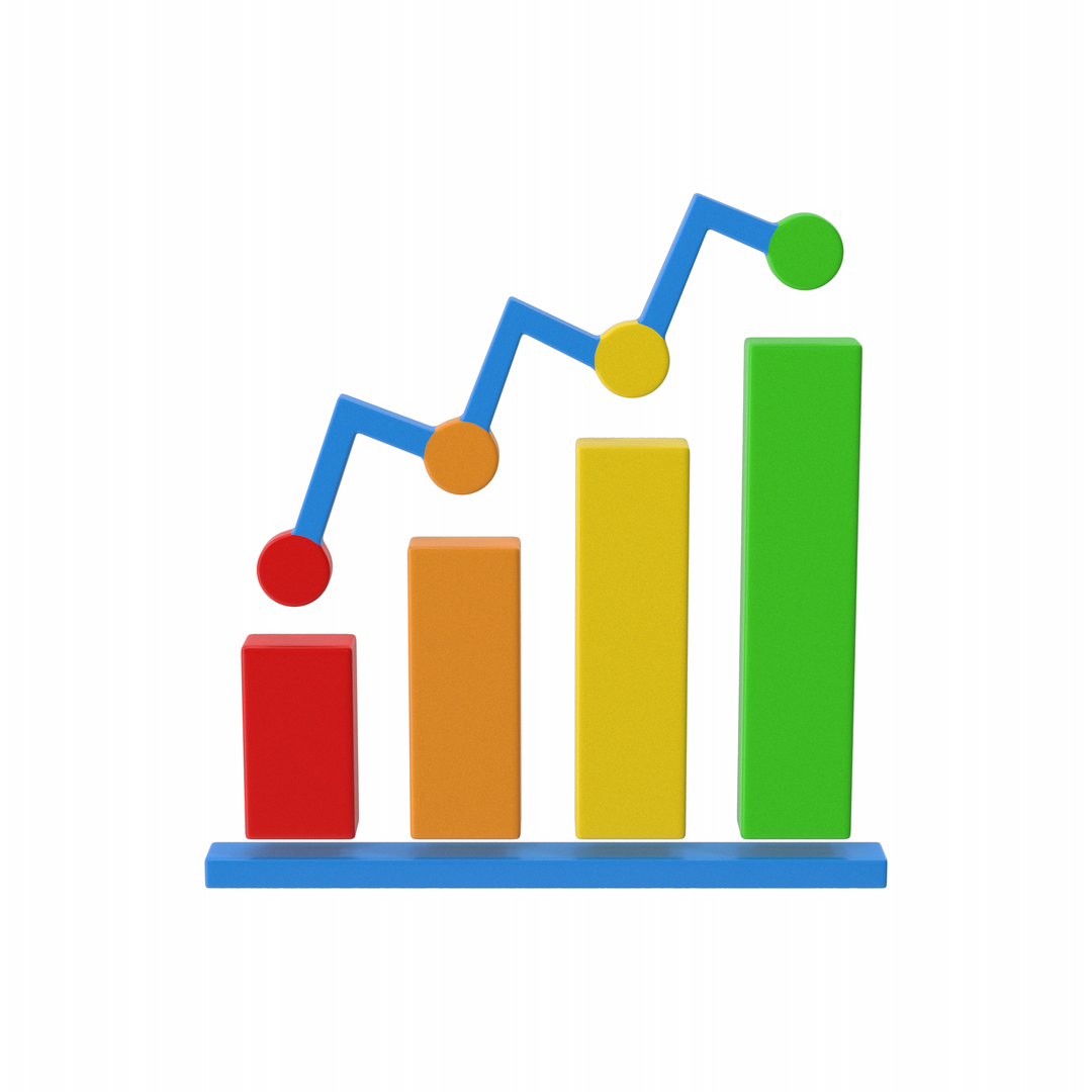 3D Graph Chart Bar - TurboSquid 2078846