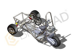 3 Wheel Kart Model model