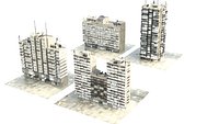 Modular Megablocks City Buildings Pack