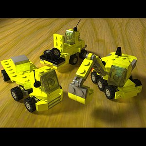 free lego mini construction pack 3d model