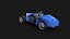 3D Vintage Race Car 1928 model